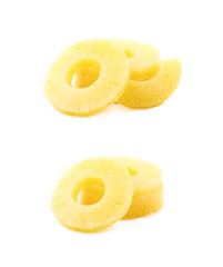 Canned pineapple slice composition