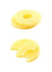 Canned pineapple slice composition