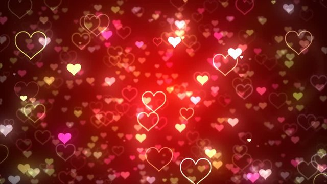red hearts background romantic