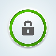 Lock Safety Sign illustration