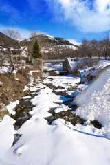 Fototapeta na wymiar Cerler in Pyrenees of Huesca Spain