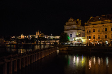 Prager Stadt bei Nacht