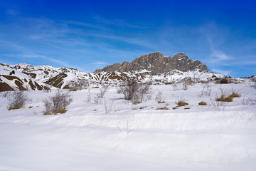 Fototapeta na wymiar Formigal ski area in Huesca Pyrenees Spain