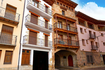Mora de Rubielos village in Teruel Spain