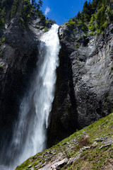 Fototapeta na wymiar Large Waterfall Close Up