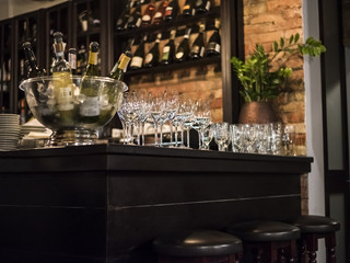 Luxury restaurant interior