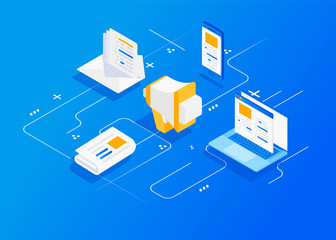 Obraz premium Digital marketing agency.