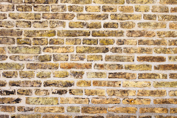 Vintage red brick wall. Backgrounds.