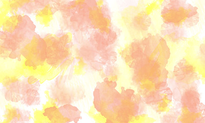 Colorful watercolor splotches on a white background
