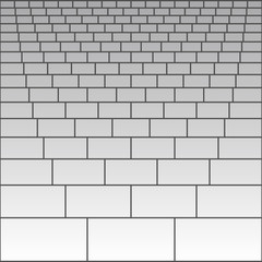 Brick wall pattern background flat vector illustration