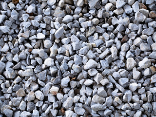 Ballast rock used for construction of foundation