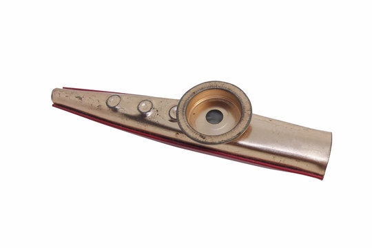 Kazoo (Musical Instrument) isolated on white