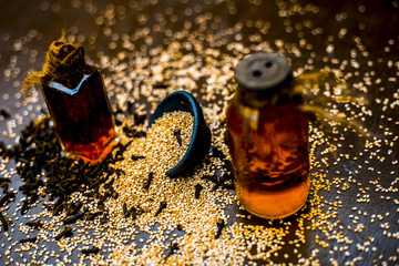 Effective and faithful home remedy for earache i.e. sesame seeds oil with clove oil. Raw sesame...