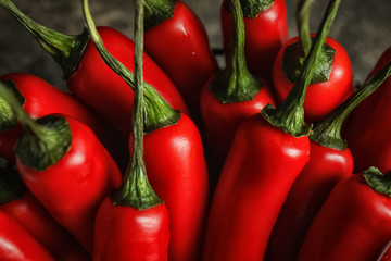Chili peppers, closeup