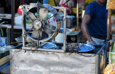 Popcorn machines, popcorn, Thailand country folk