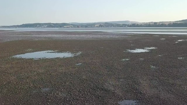 Aerial shot over The Ridge on River Exe, Lympstone.