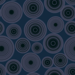 Seamless vector gradient rounds dark blue pattern for fabric, ceramic, textile, wrapping, craft