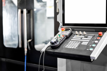 High precision CNC machining center working, operator machining die metal mold process