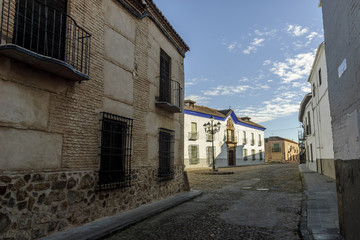 Fototapeta na wymiar facades of Renaissance buildings of Almagro in the province of Ciudad Real, Spain.
