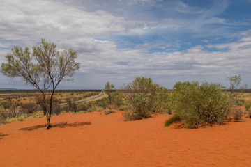 Lasseter Highway in the Northern Territory, Australia