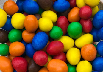 Fototapeta na wymiar Colorful candy dragee