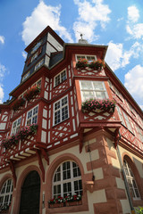 Ansicht des Rathauses in Heppenheim an der hessischen Bergstrasse