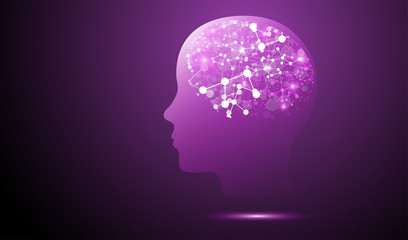 testa, sinapsi, intelligenza, luci, luce, 