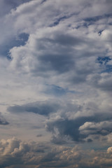 Striking cloudscape during a stormy day in Kamloops, British Columbia, Canada.