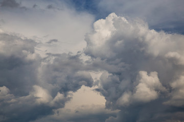 Fototapeta premium Striking cloudscape during a stormy day in Kamloops, British Columbia, Canada.