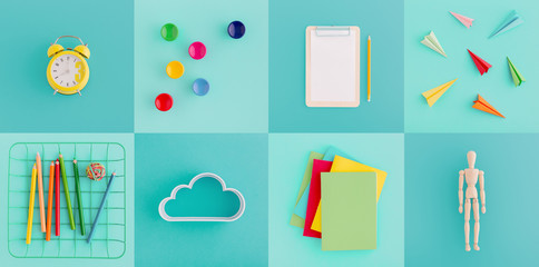 Back to school creative, concept mock up.