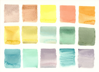 granulated color palette watercolor background © Egle
