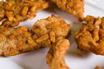 Close up shot of chicken wings