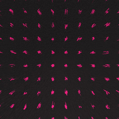 black background with pink shooting bursting dots technology background
