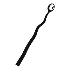 Burned match icon. Simple illustration of burned match vector icon for web design isolated on white background