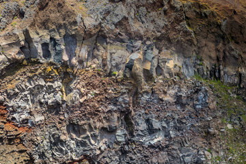 Detail of Mount Vesuvius volcano near Naples in Italy