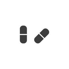 pill vector icon illustration