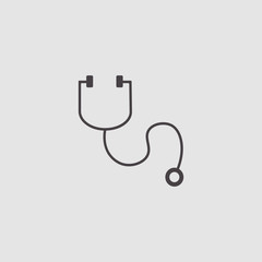 stethoscope vector icon illustration