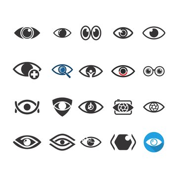 Eye logo. Seeing Symbol. Investigation icon. Vector eps 08.