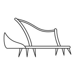 Shoe spike icon. Outline illustration of shoe spike vector icon for web design isolated on white background