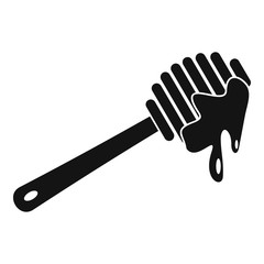 Wood honey icon. Simple illustration of wood honey vector icon for web design isolated on white background