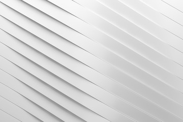 Fototapeta premium Abstract simple curve creative design. Smooth white Shapes minimal concept background. 3d Rendering