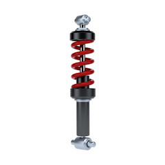 Shock Absorber on white background. 3d illustration.