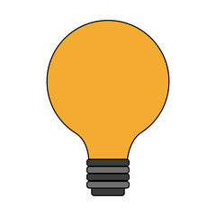 Bulb light symbol vector illustration graphic design