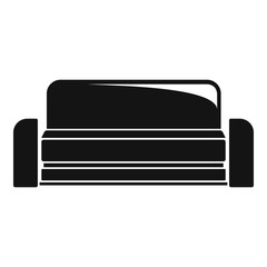 Low sofa icon. Simple illustration of low sofa vector icon for web design isolated on white background