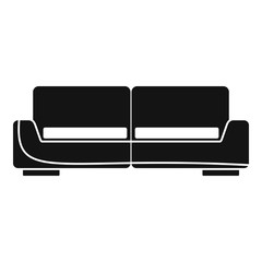 Modern sofa icon. Simple illustration of modern sofa vector icon for web design isolated on white background
