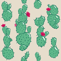 cactus plant seamless pattern illustration. Abstract design. For super wallpaper, decorative design.
