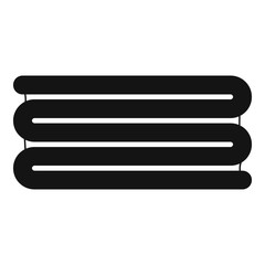 Stacked towel icon. Simple illustration of stacked towel vector icon for web design isolated on white background