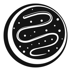 Small cake icon. Simple illustration of small cake vector icon for web design isolated on white background