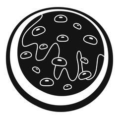 Creme biscuit icon. Simple illustration of creme biscuit vector icon for web design isolated on white background