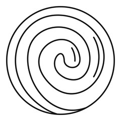 Gustard bakery icon. Outline illustration of gustard bakery vector icon for web design isolated on white background